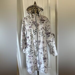 Beautiful Ilse Jacobsen Floral Raincoat- Size 12